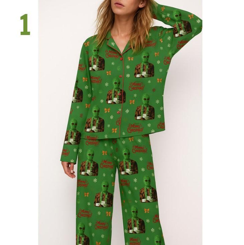 Collection Youngboyy Tour Masa Pajamas Never Broke Again Christmas Pajama Set Gift Satin Sleepwear Xmas Loungewear Couples Pjs Gift for Her