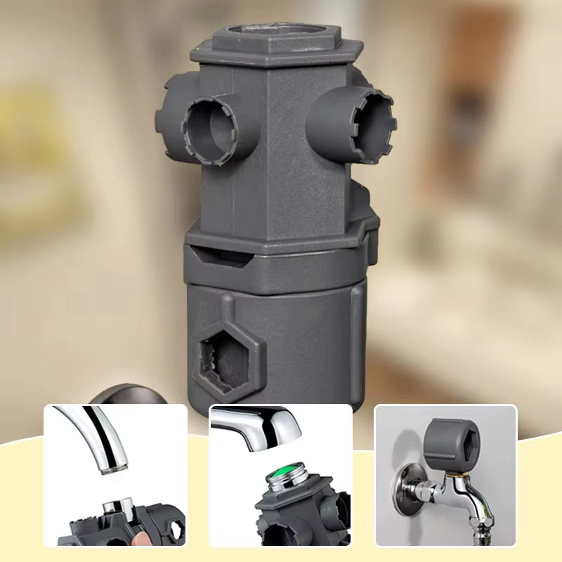 All-In-One Wrench Tool Set for Faucet 16-IN-1 Multi-Function Wrench Kitchen and Bathroom Tap Water Leakage Specific Repair Tools