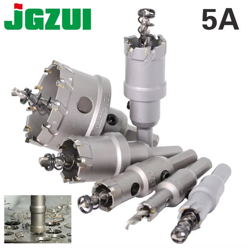 1 Pc 5A Carbide Tip TCT Drill Bit Hole Saw 12-150Mm Drill Bit Set Hole Saw Cutter for Stainless Steel Metal Alloy Drilling