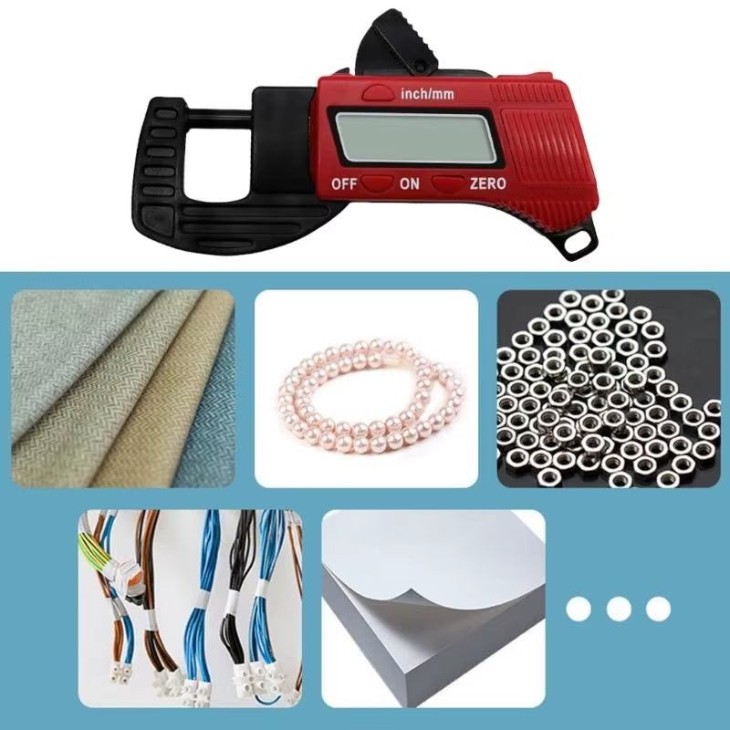 40JA High Accuracy Digital Thickness Gauge Meter with Auto Shut off Feature Perfect for Laboratory Research and Construction