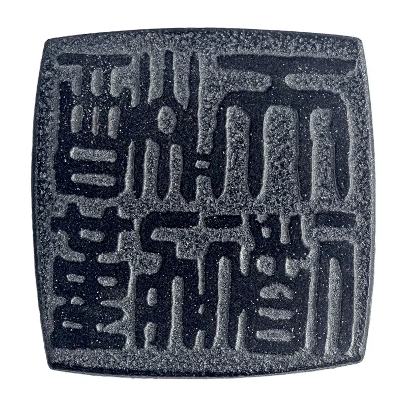 Cup Mat Coaster Teapot Teacup Nature Stone Pad Coffee Placemat Home Decor Durable Heat Resistant Black Square Culture Teaset Mat