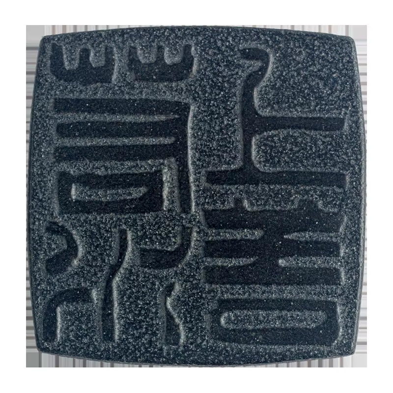 Cup Mat Coaster Teapot Teacup Nature Stone Pad Coffee Placemat Home Decor Durable Heat Resistant Black Square Culture Teaset Mat